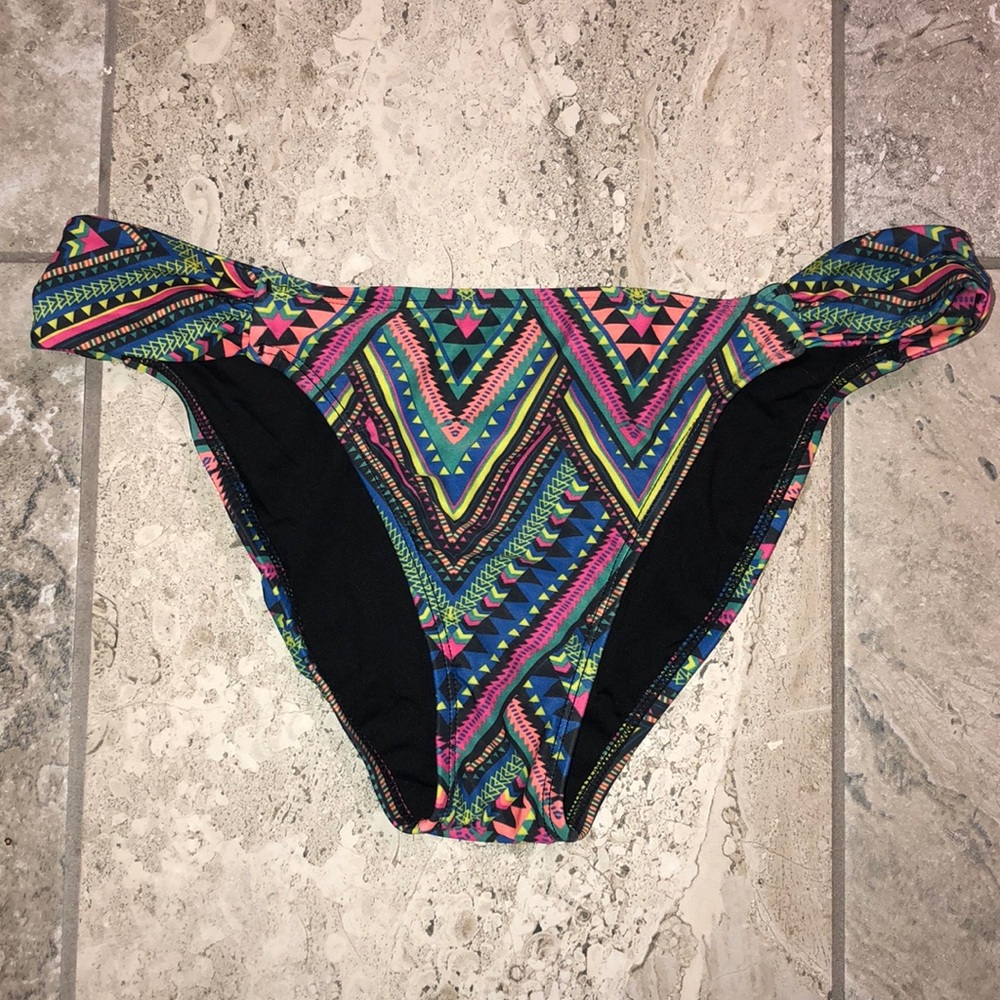 L*space multicolor full cover bikini bottom size M